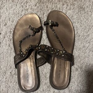 Andrew Geller Women's Metallic Sandals